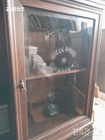 Бюфет антикварен-Чипъндейл №82, снимка 7 - Бюфети - 52193730