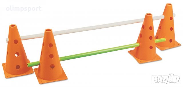 Конуси 23см. - 2 бр. + тояжка 1м. - 1 бр.   Код: 20069344 Възрастова група: 3+ г. 