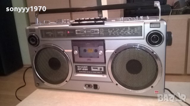 *sharp-OLD BIG SHARP-колекционерска машина-внос швеицария, снимка 3 - Радиокасетофони, транзистори - 26324692