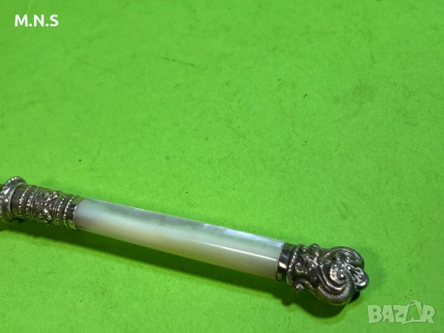 Английкса сребърна  Лъжица за сладко., снимка 10 - Антикварни и старинни предмети - 52848189