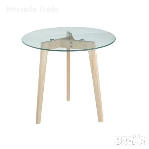 Декоративна кръгла маса Mercado Trade, Стъкло, 50х45см.
