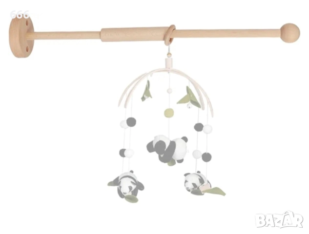 Дървена закачалка за бебешко креватче, снимка 6 - Други - 52579365