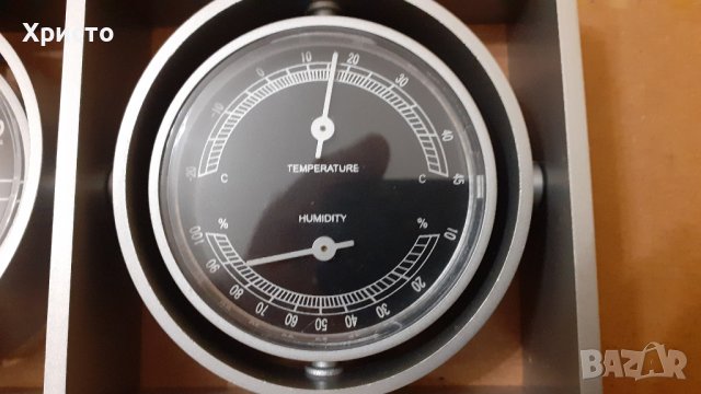 часовник с будилник, термометър и хидрометър за бюро разни, снимка 3 - Други - 13454690