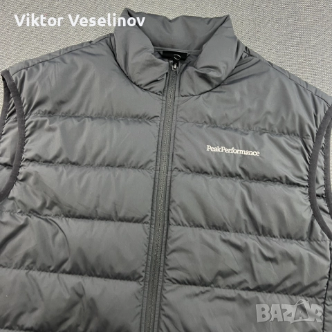 Peak Performance Мъжка Жилетка Гъши Пух 2XL Черна Down Vest, снимка 9 - Якета - 52842973