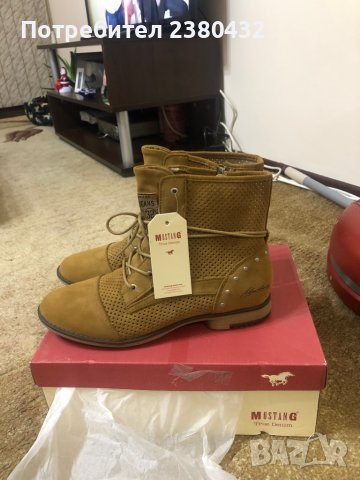 Дамски боти есенни Mustang - 40 , снимка 5 - Дамски боти - 39376572
