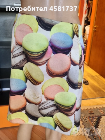 Пола с десен донъти Marc Cain, размер М, снимка 2 - Поли - 51666865