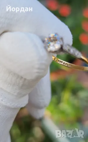 Дамски златен пръстен - антично бижу, снимка 6 - Пръстени - 49468458