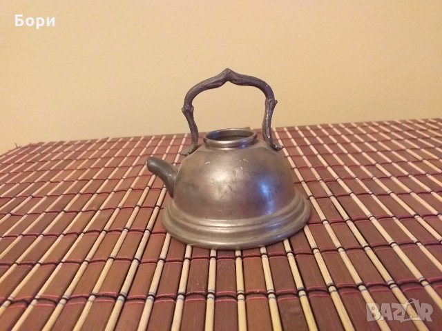 Оловен чайник Германия, снимка 2 - Антикварни и старинни предмети - 27474584