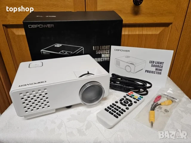Проектор DBPOWER RD810, 1200 Lumen LCD Mini, поддържа Full HD 1080p, снимка 2 - Плейъри, домашно кино, прожектори - 50524975