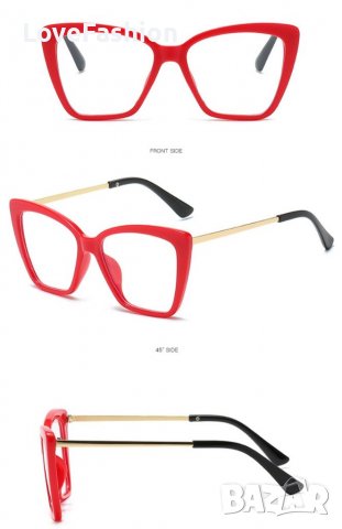 Червени рамки за очила със защита Anti Blue Light, снимка 2 - Слънчеви и диоптрични очила - 39439490
