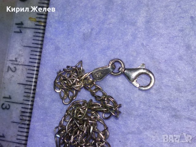 ПРЕКРАСНА СРЕБЪРНА ВИНТИДЖ АРТ ГРИВНА СРЕБРО 925 ФИНА РЯДКА ПЛЕТКА 26230, снимка 11 - Гривни - 43308223