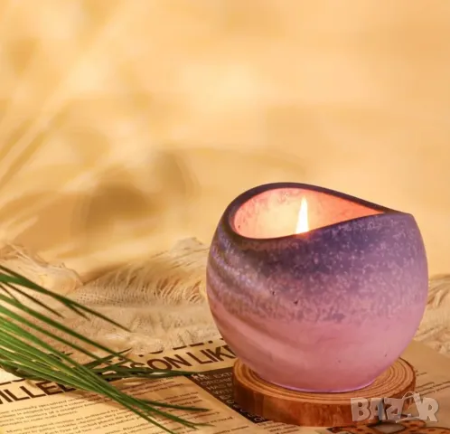 Молд за свещник топка с извивки , снимка 2 - Форми - 49667277