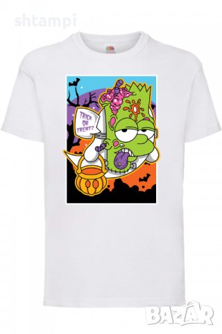 Детска тениска The Simpsons Bart Simpson 02,Halloween,Хелоуин,Празник,Забавление,Изненада,Обичаи,, снимка 2 - Детски тениски и потници - 38158070