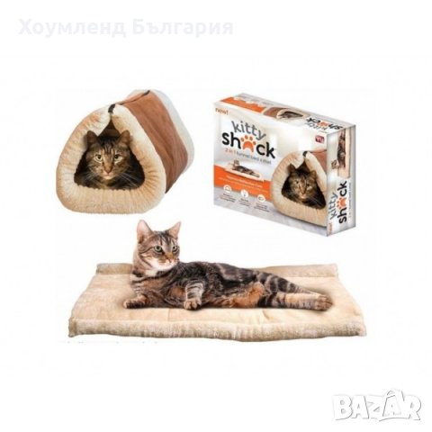 Мека, топла постелка за коте 2в1 самозатоплящо се легло и къща за котка, снимка 2 - За котки - 26767938