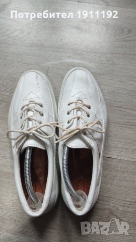 Мъжки бели обувки. Ecco. 44, снимка 4 - Ежедневни обувки - 35137721