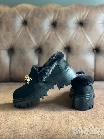 мокасини с пух, снимка 6 - Дамски ежедневни обувки - 51426840