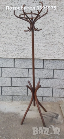 Винтидж закачалка за палта от огънато дърво (стил Тонет), 50-те г., снимка 5 - Други стоки за дома - 51712155