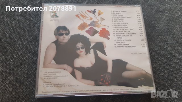 Дует Ритон - Болка от любов - Диск - Албум, снимка 2 - CD дискове - 32997040