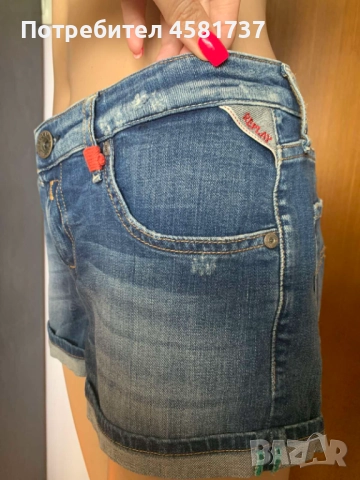 Къси дънкови панталони Replay, размер 29 (М), снимка 3 - Къси панталони и бермуди - 51667117