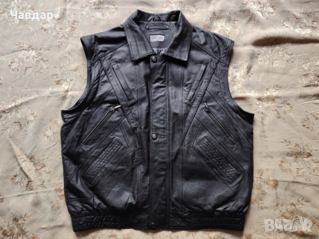 Мъжко кожено яке VIA CORTESA - размер XXL, снимка 6 - Якета - 53505623
