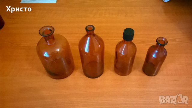 бутилки стъклени стари и медицински буркани различни видове, снимка 6 - Антикварни и старинни предмети - 15983538