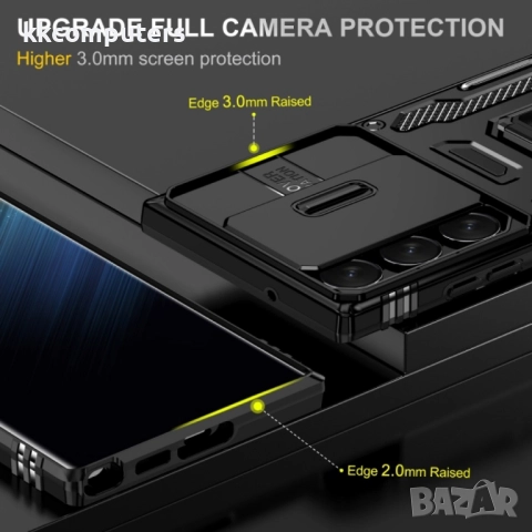 Samsung Galaxy S24 Ultra 5G Удароустойчив Ring Holder Калъф и Протектор, снимка 8 - Калъфи, кейсове - 52663879