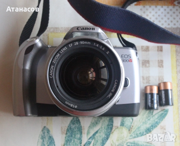 Canon EOS 300V + обектив EF 28-90mm, снимка 3 - Фотоапарати - 52546663