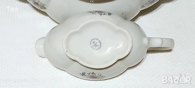 Порцеланова сосиера с Теменужки , снимка 3 - Сервизи - 51492829
