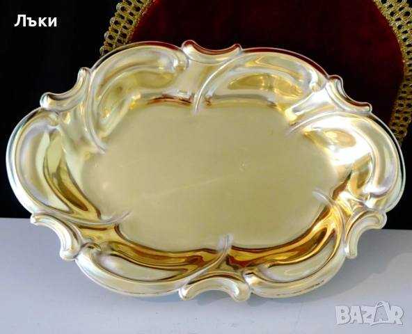 Бронзова фруктиера,салатиера,на крачета,барок. 