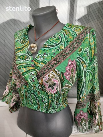 Нова дамска блуза Amisu размер S, снимка 9 - Блузи с дълъг ръкав и пуловери - 43180241