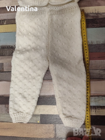 Бебешки плетен комплект , снимка 3 - Комплекти за бебе - 52632198