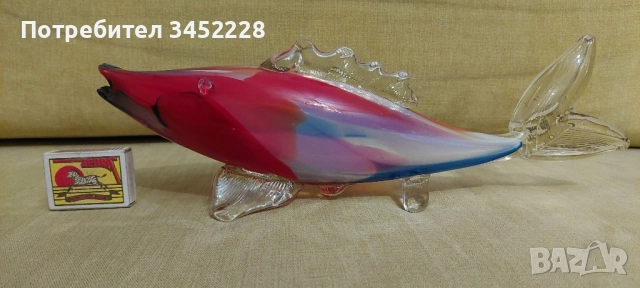 фигура стъклена риба за колекционери , снимка 7 - Антикварни и старинни предмети - 51861125