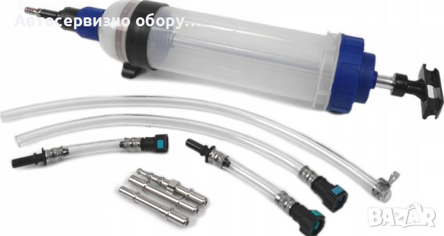 Шприц за масло 1500 мл с адаптери Прозрачен , снимка 1