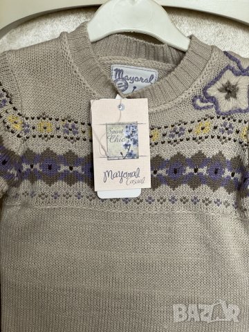 Детски Пуловер за момиче марка Mayoral 116см, снимка 2 - Детски пуловери и жилетки - 32464783