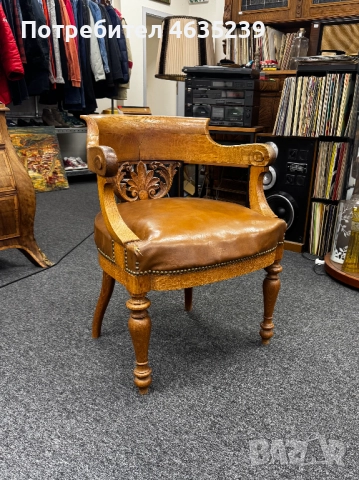 Старинно кресло стол дърворезба