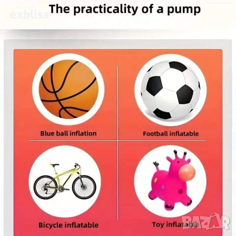 Мини ръчна въздушна помпа за велосипед | 80 PSI, компактна и лека, снимка 5 - Велосипеди - 53397692