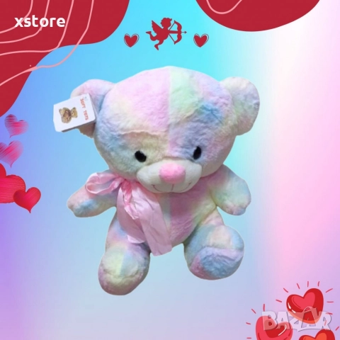 Плюшено цветно мече 35см