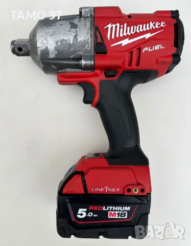 Milwaukee M18 ONEFHIWF34 - Безчетков мощен гайковерт 2x18V 5.0Ah, снимка 2 - Други инструменти - 53102815