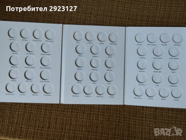 ЧИСТО НОВ АЛБУМ "50-те АМЕРИКАНСКИ ЩАТА", снимка 2 - Нумизматика и бонистика - 51131981