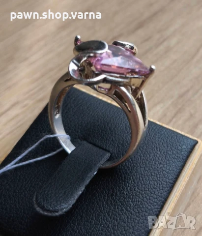 Нов. сребърен пръстен с камък – 925 проба, снимка 4 - Пръстени - 50830649