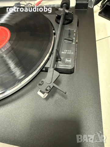 🔊Ретро ремъчен грамофон DUAL CS 410 - Чисто нова игла - Made in Germany🔊, снимка 6 - Грамофони - 51109387