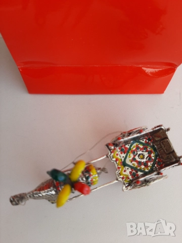 Сувенир от Палермо Сицилия сребърна сицилианска карета VASILE Palermo, снимка 10 - Арт сувенири - 52313702