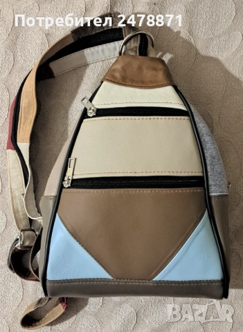 Чисто нова дамска раница от естествена кожа
