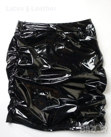 XS/S къса лачена пола