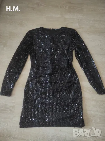 Рокля с пайети , снимка 5 - Рокли - 48084704