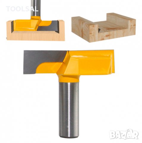 Фрезер за дърво профилен прав за подравняване с диаметър 57мм и опашка 8мм, снимка 1