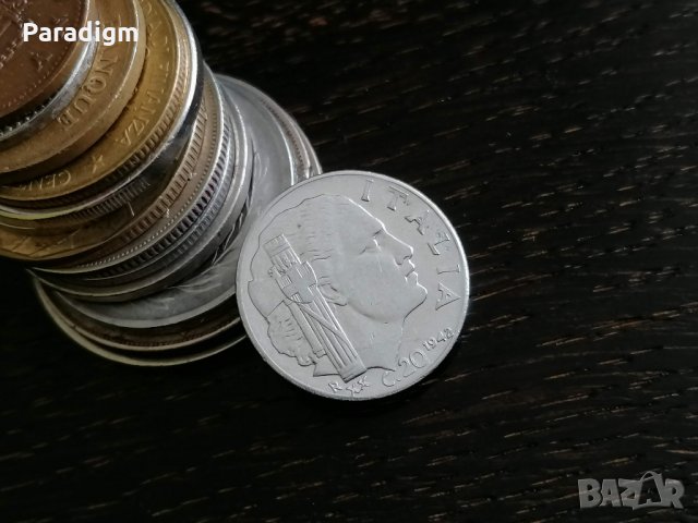 Монета - Италия - 20 чентесими | 1942г.