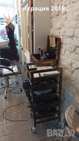 Фризьорска количка Gabbiano 8-139 - 37,5 х 33, 5 х 90,5 см, снимка 11 - Фризьорски принадлежности - 45191217