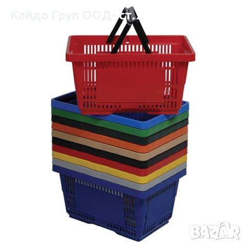 Светло зелена кошница за пазаруване 22л, търговско оборудване!, снимка 7 - Оборудване за магазин - 35966562