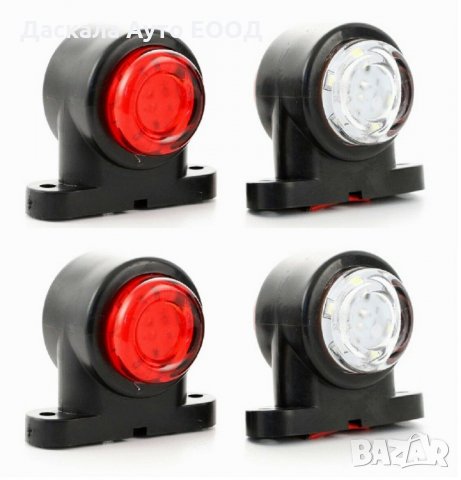 Мини ЛЕД LED габарити , рогчета , с 12 SMD диода , 12-24V , снимка 2 - Аксесоари и консумативи - 35529100